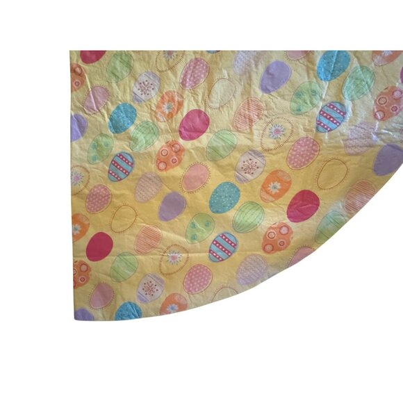 Easter Egg Pattern Quilted Tree Skirt round - Picture 3 of 6